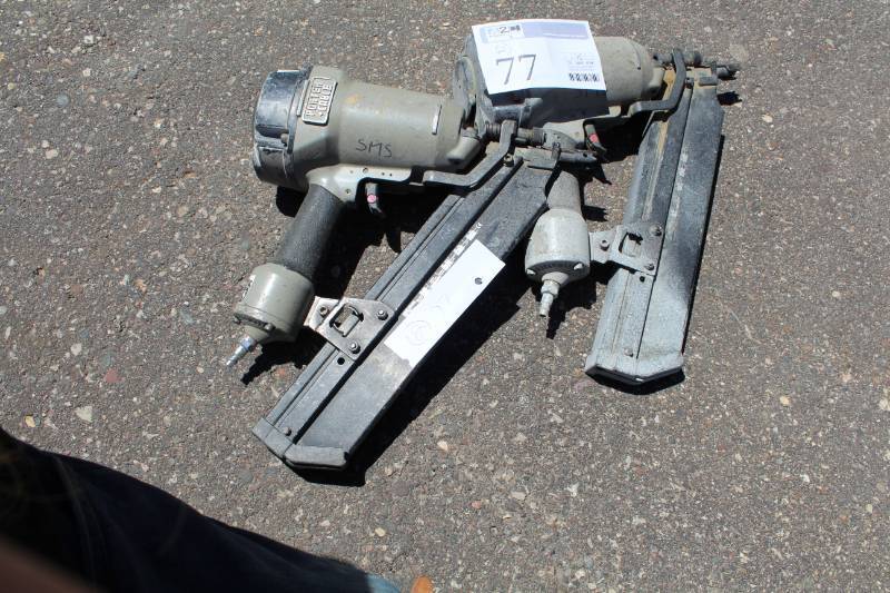 lot 77 image: Lot of (2) Porter-Cable Pneumatic Staple Guns