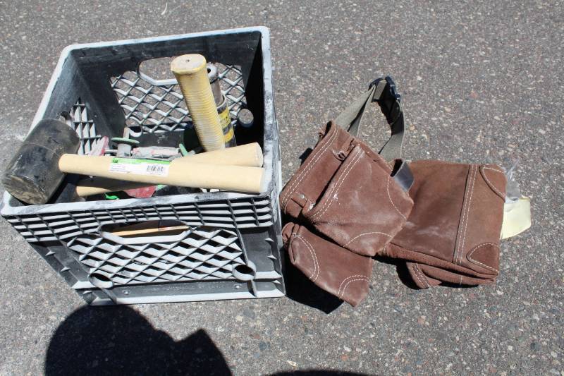 lot 126 image: Tool Belts, 4in. Brick Chisel, Mallets, More Hand Tools