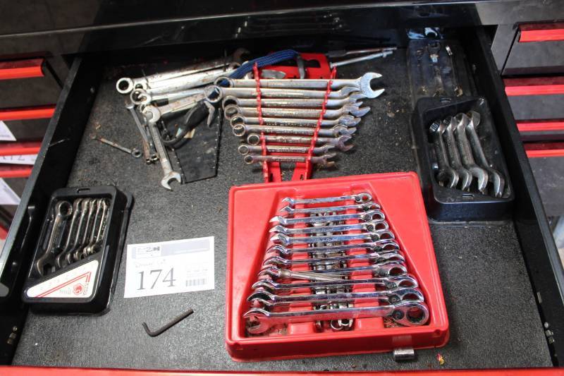 lot 174 image: Combination Wrench Sets with Wrench Holders