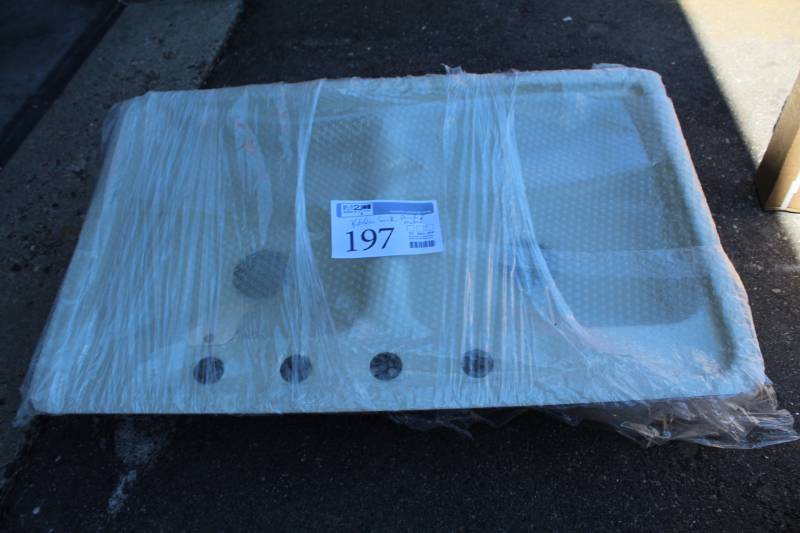 lot 197 image: Metal Dual Basin Kitchen Sink
