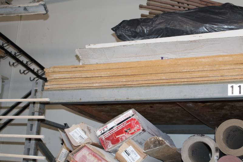 lot 27 image: Lot of (12) 4x8 Wood Composite Acoustic Panel Boards