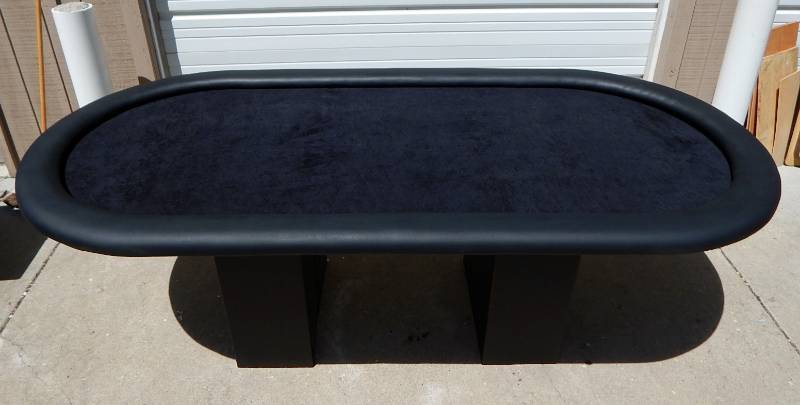 New Large Custom Built Black Poker Gaming Table