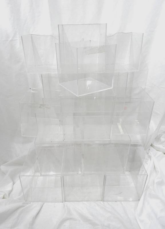 Lot of Clear Acrylic Retail Boxes