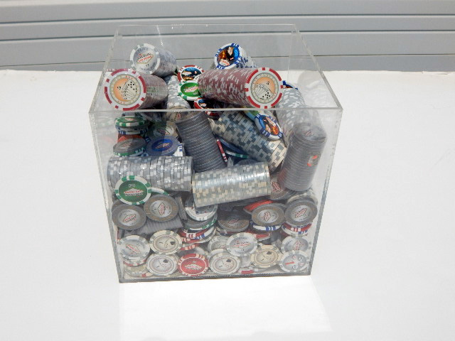 Lot of Well Over a Thousand Mixed Las Vegas Theme Poker Chips