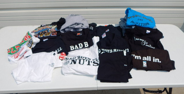 Large Lot of New Mens Poker and Gambling Theme Shirts