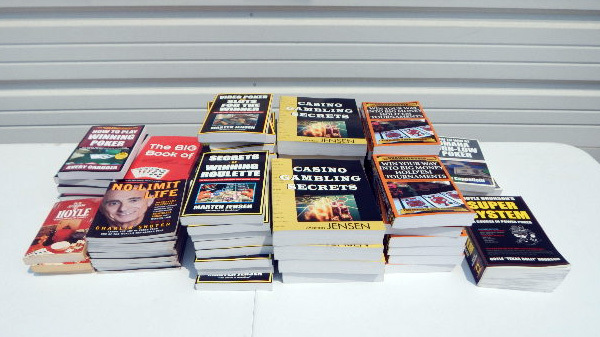 Large Lot of New Poker and Gambling Themed Books