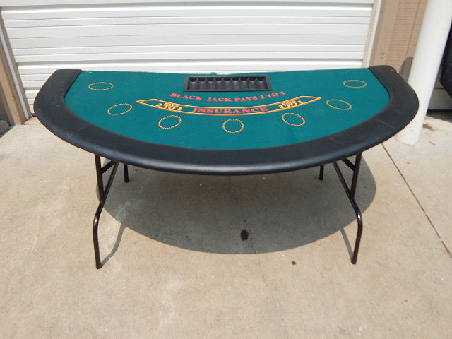 Tournament Used Seven Player Black Jack Table