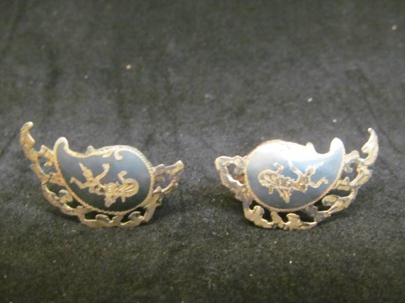 lot 64 image: Siam Earrings
