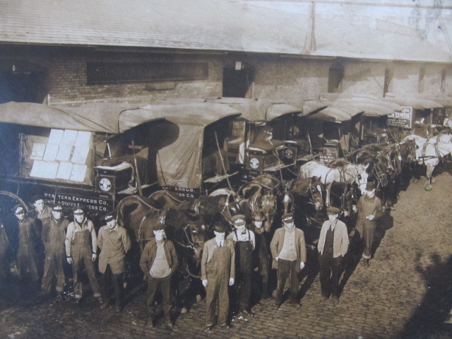 lot 48 image: Antique WESTERN EXPRESS Co. Original Company Photograph