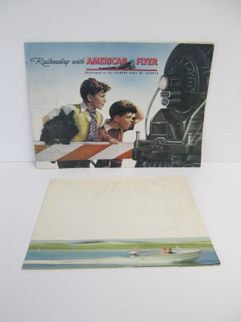 lot 147 image: Pair of Vintage Catalogs - AMERICAN FLYER Trains & Crestliner Boats