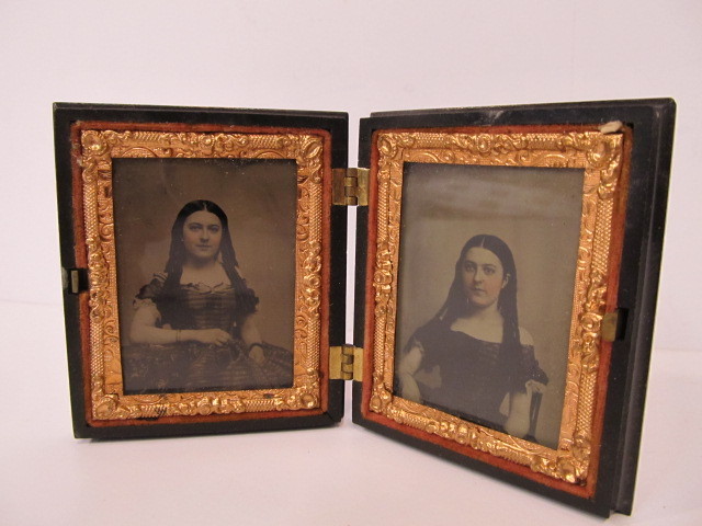 lot 169 image: Beautiful Original Antique Daguerreotype Photos of Sisters