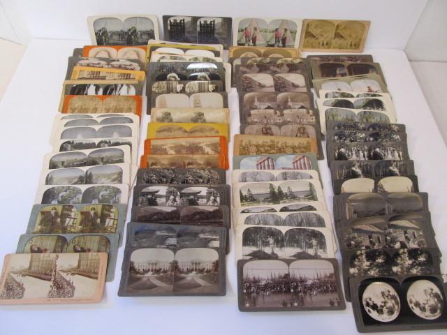 lot 171 image: Large Lot of Antique Stereoview Photo Cards
