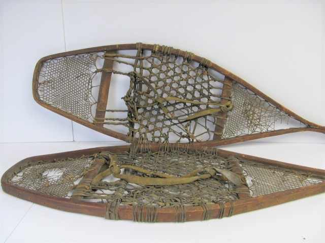 lot 190 image: Pair of Early Antique Snowshoes