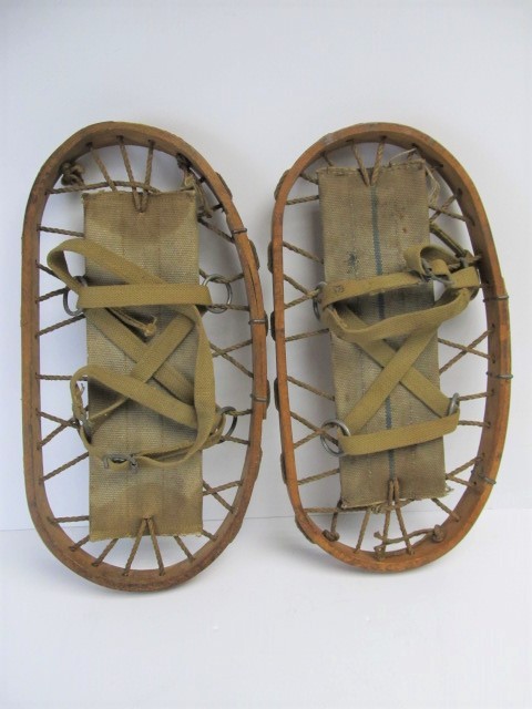 lot 188 image: Antique Wooden GOODEARL BROS Snowshoes