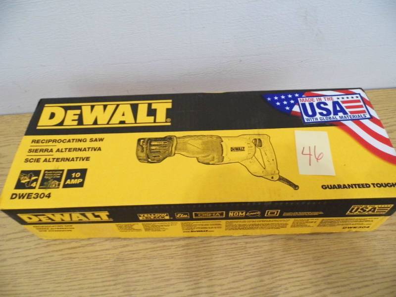 lot 46 image: New DeWalt recipricating Saw