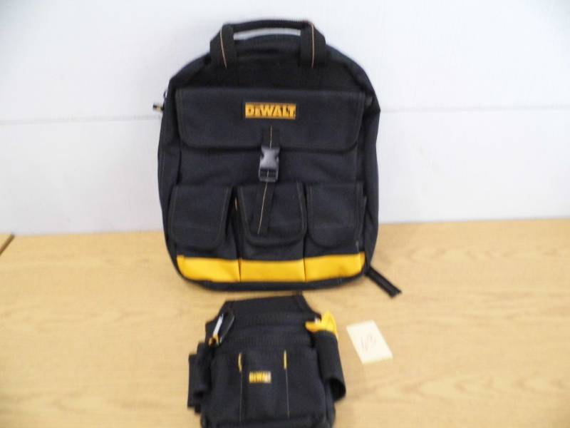 lot 63 image: DeWalt Backpack Tool Bag - Tool Bag