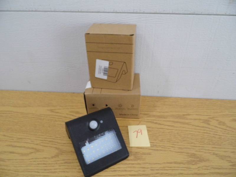 lot 79 image: Lot of 2 Solar Sensor Lights