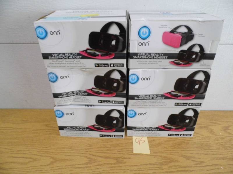 lot 95 image: Lot of 6 Virtual Reality Heaadsets