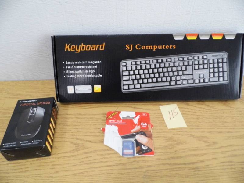 lot 115 image: Keyboard - Mouse - SD Card