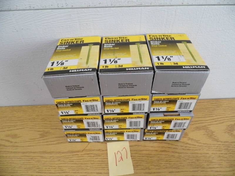 lot 127 image: Lot of 12 Fas-N-Tite Nails