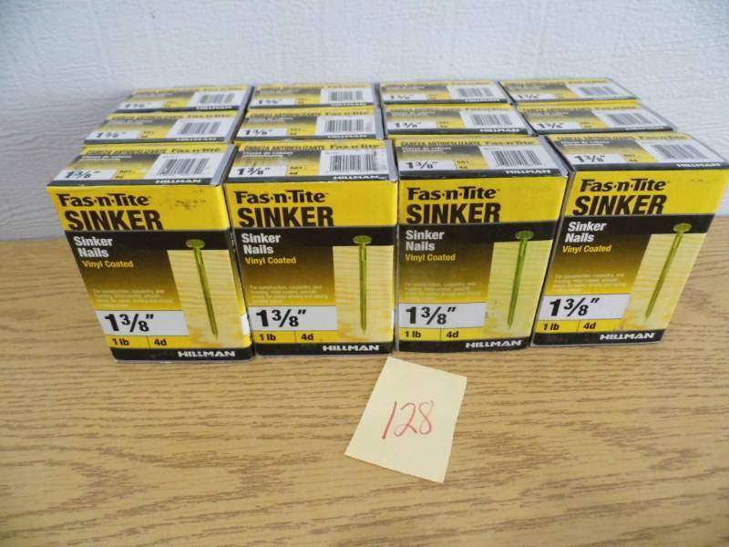 lot 128 image: Lot of 12 Fas-N-Tite Nails