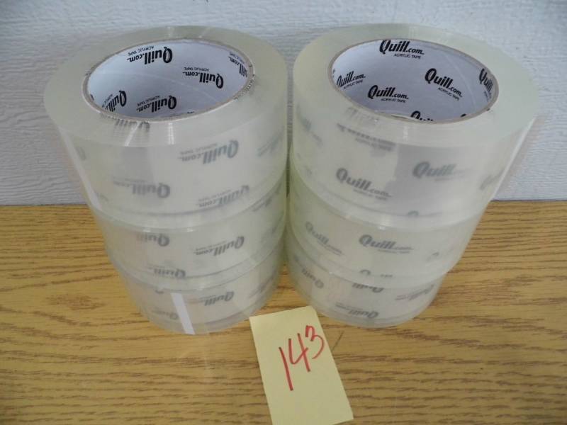 lot 143 image: Lot of 6 Rolls Packing Tape