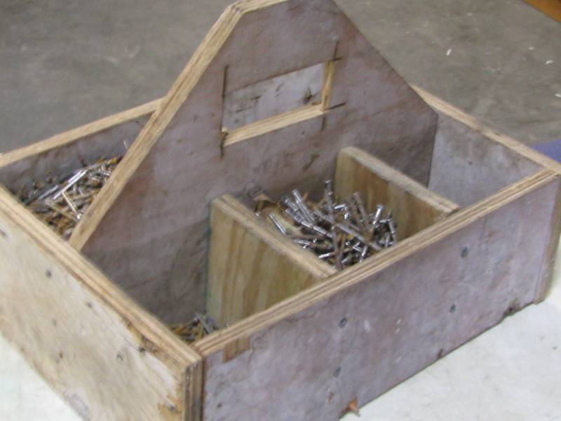 lot 50 image: Wood Nail Box