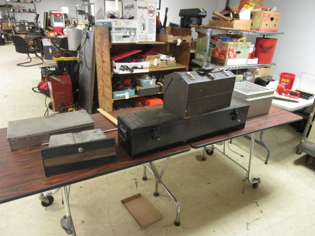 lot 561 image: TOOL BOX AND STORAGE BOXES