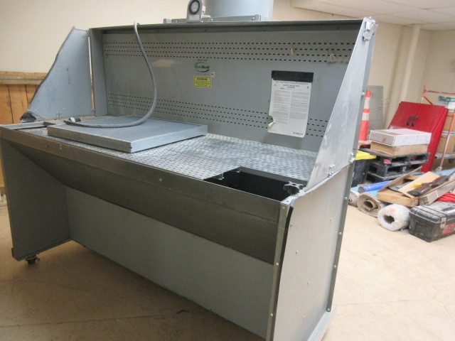 DUALDRAW, PORTABLE, DOWNDRAFT BOOTH DUST SYSTEM
