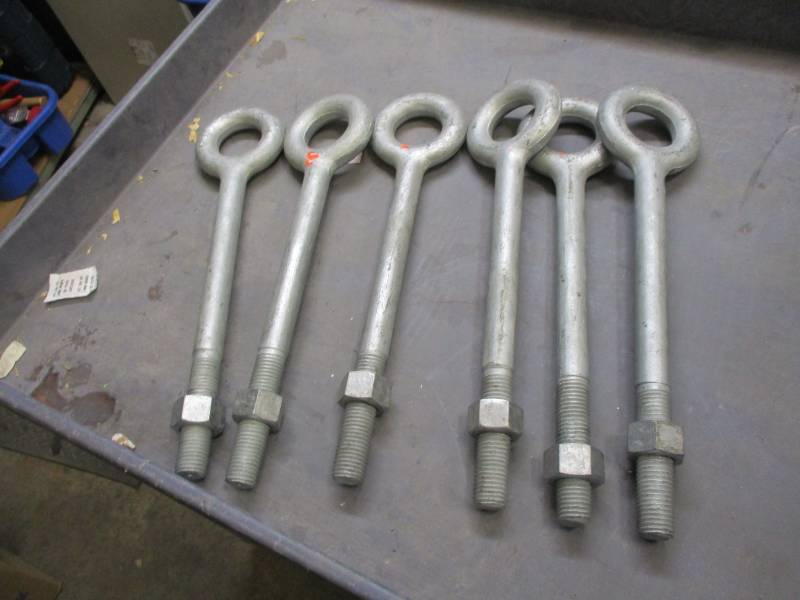 1 x 12 Galv Eye Bolts
