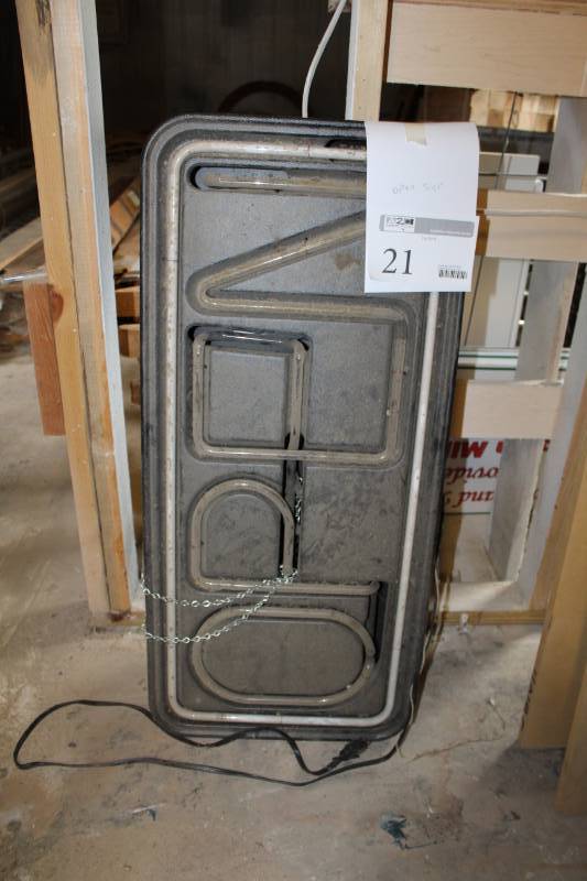 lot 21 image: Neon OPEN Sign