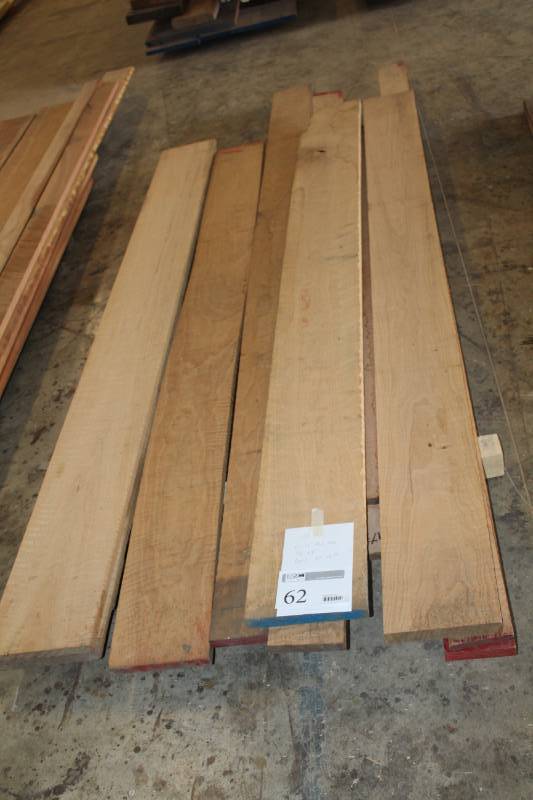 lot 62 image: Curly Red Oak Wood Boards