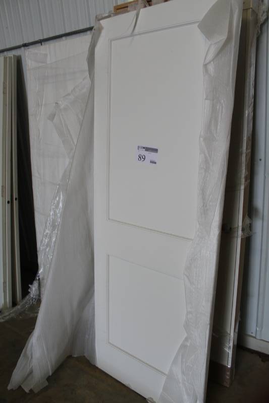 lot 89 image: Lot of (2) 2-Panel House Closet Doors