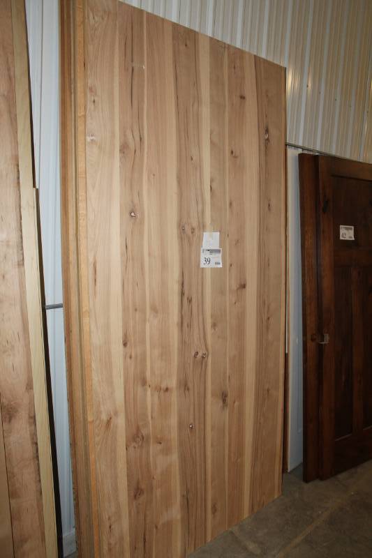 lot 39 image: Lot of (9) 4 x 8 plywood, misc woods and thicknesses