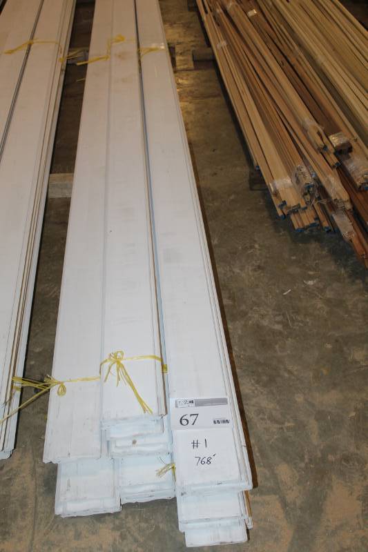 lot 67 image: Primed Poplar Wood Crown Moulding