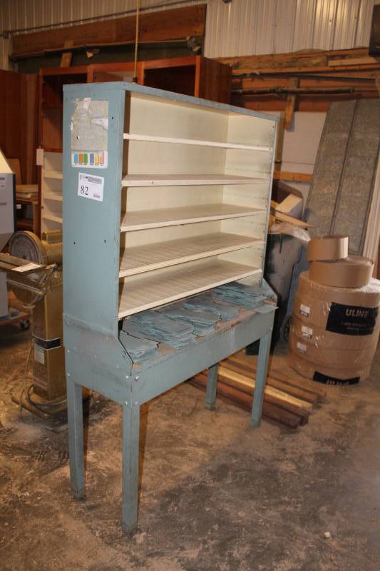lot 82 image: Metal Post Office Letter Sorting Rack
