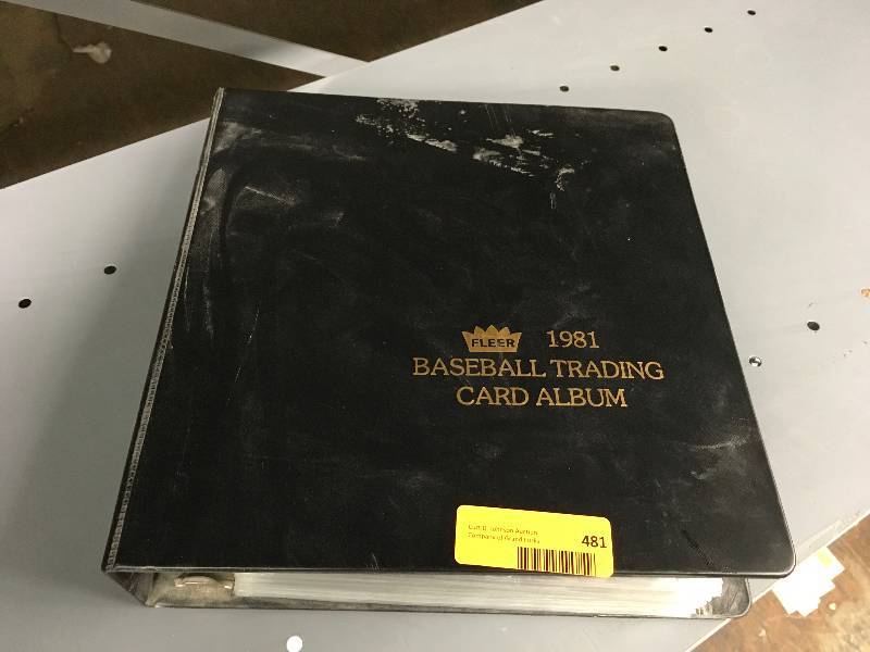 lot 481 image: 1981 Fleer Baseball Trading Card Album