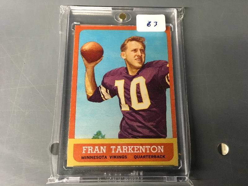 lot 492 image: 1963 Fran Tarkenton Card