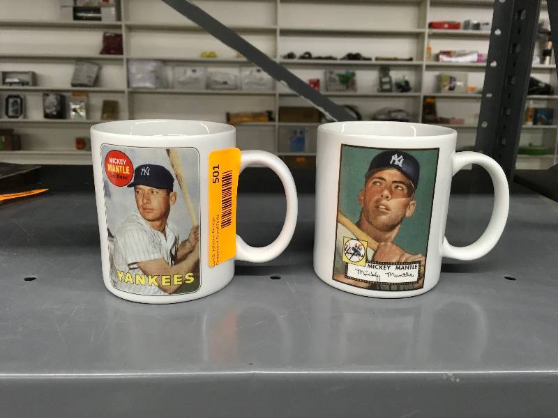 lot 501 image: Mickey Mantle Coffee Mugs