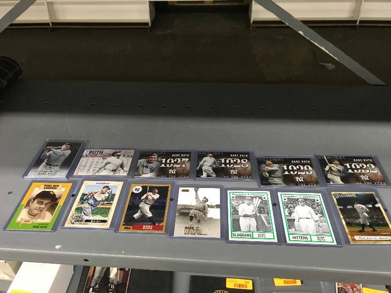 lot 507 image: 13 Babe Ruth Cards