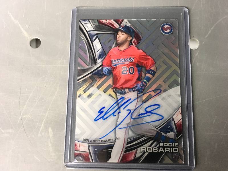 lot 515 image: Autographed Eddie Rosario Card