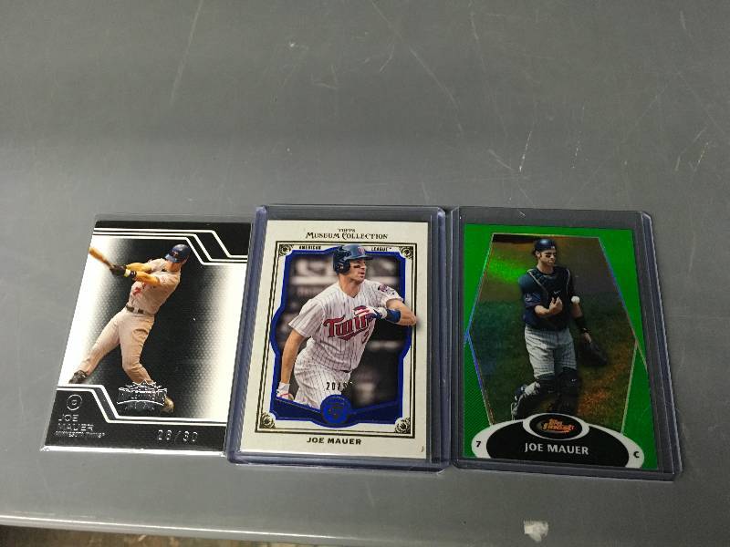 lot 533 image: Three Joe Mauer Cards