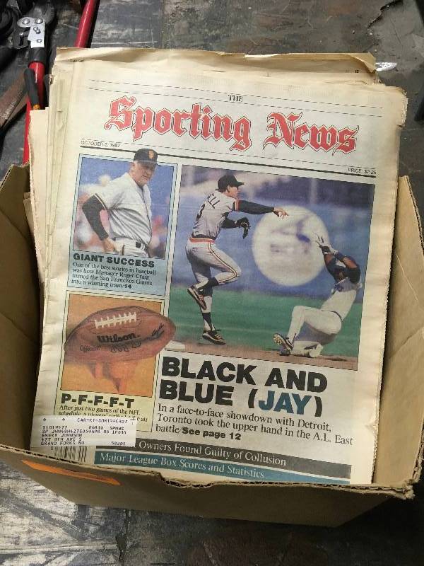 lot 538 image: Box Of Sporting News Newspapers