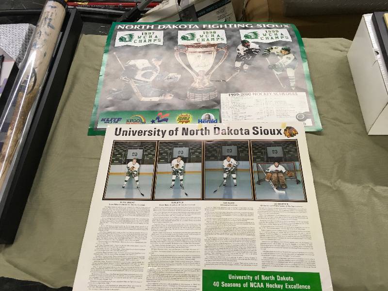 lot 540 image: Two UND Hockey Posters