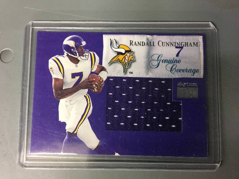 Randall Cunningham Game-Used Jersey Football Card –