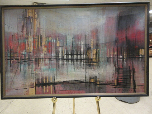 lot 609 image: ORIGINAL OIL ON CANVAS BY SALTZMAN