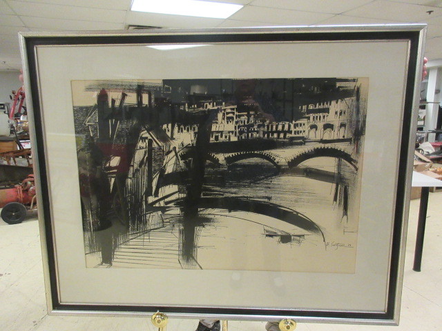 lot 610 image: ORIGINAL PEN AND INK BY W. SALTZMAN