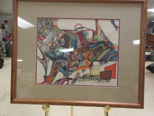 lot 611 image: ORIGINAL PAINTING WITH INK DETAIL BY E.A. DANIELSON