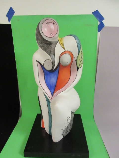 lot 623 image: GUGLIELMO GUSELLA COLORFUL MODERNIST SCULPTURE- SIGNED