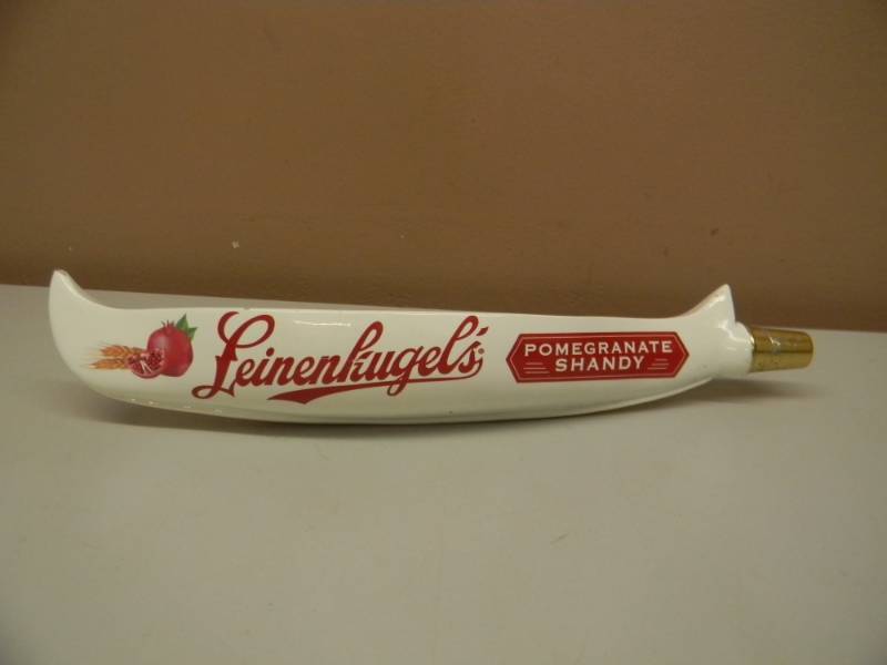 lot 28 image: LEINENKUGELS POMEGRANATE SHANDY TAP HANDLE - NICE - APPROX 14 - SEE PICTURES